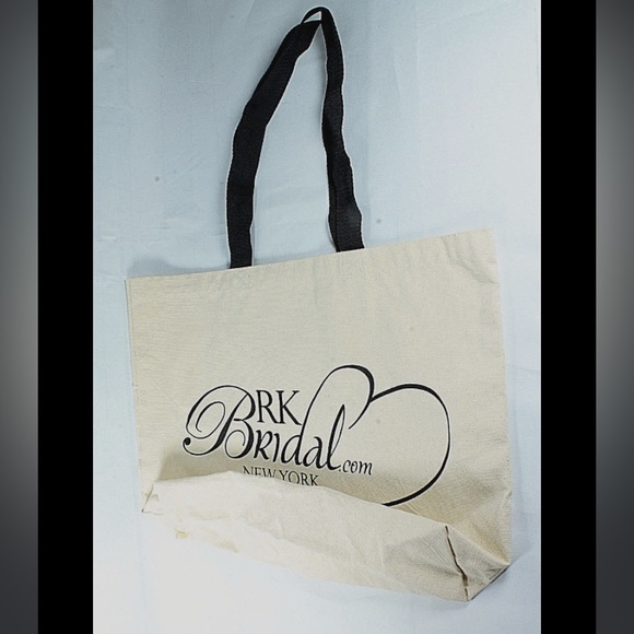 RK Bridal New York reusable canvas tote - Picture 2 of 3